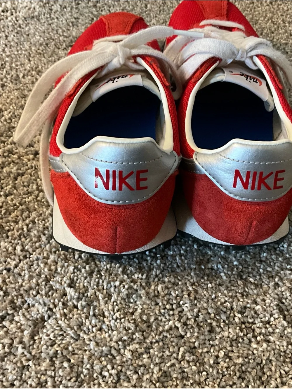 Nike Red and White Women's Sneakers